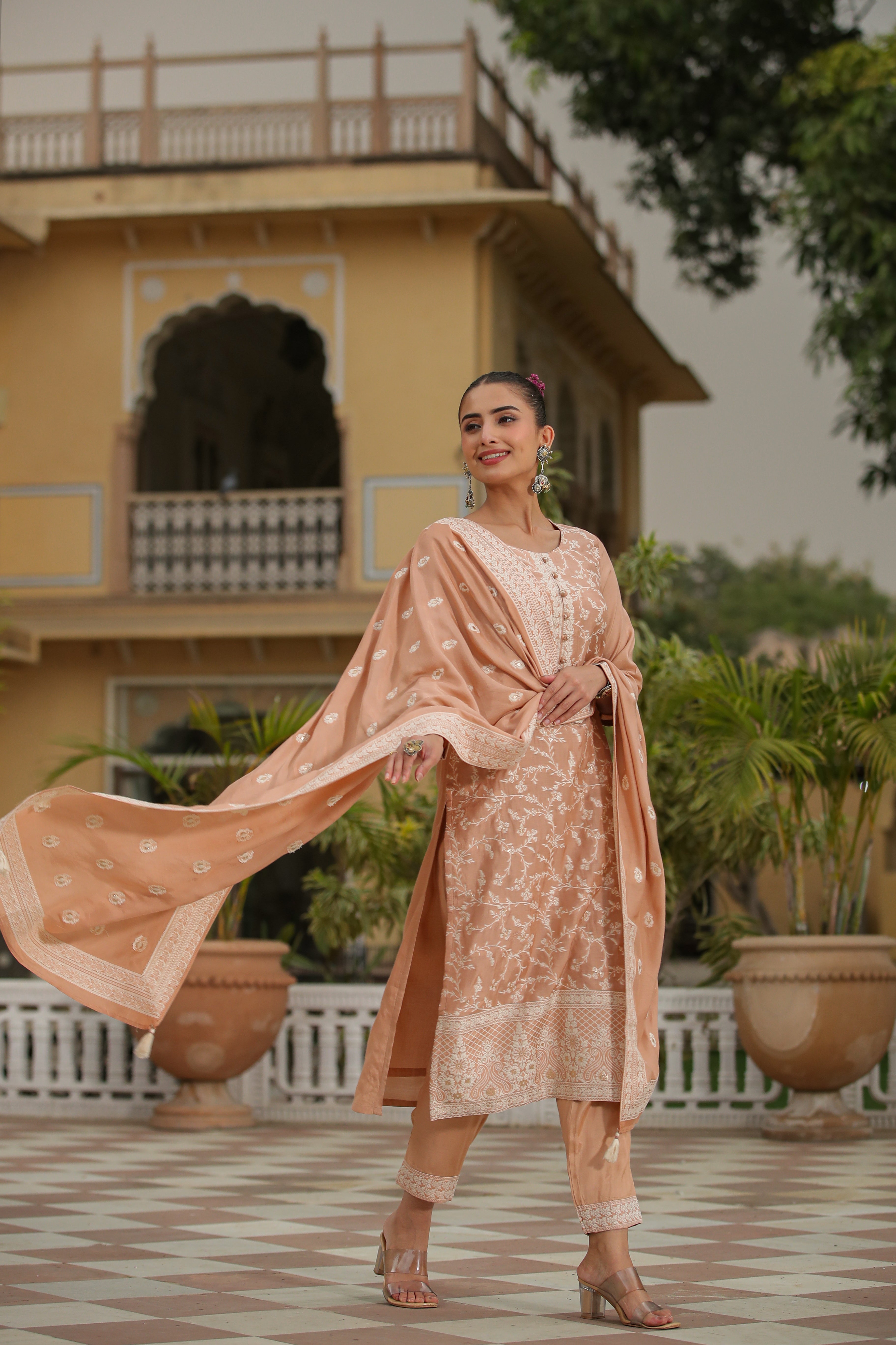 Beige Salwar Suit